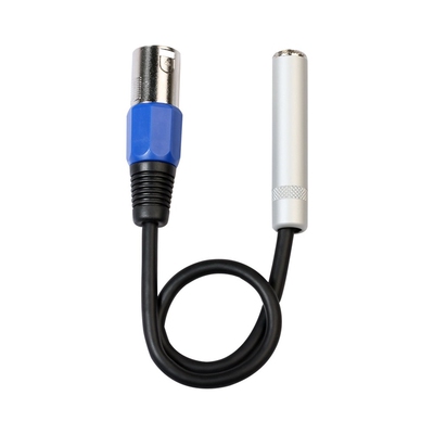 REXUS30cm XLR 3 Pin Male to 1/4 6.35/6.5mm  Female Jack A