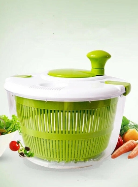 Manual Grips Salad Spinner Lettuce Greens Washer Dryer Drain