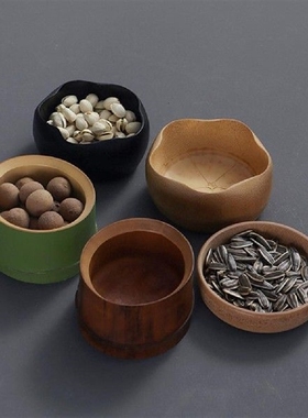 Pastry Plate Serving Bowls Practical Large Capacity Bamboo