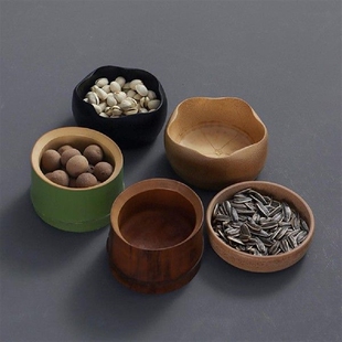 Pastry Plate Serving Bowls Practical Large Capacity Bamboo