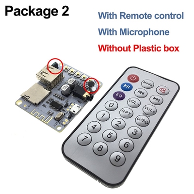 Bluetooth Audio Receiver board with SB TF card Slot decoding
