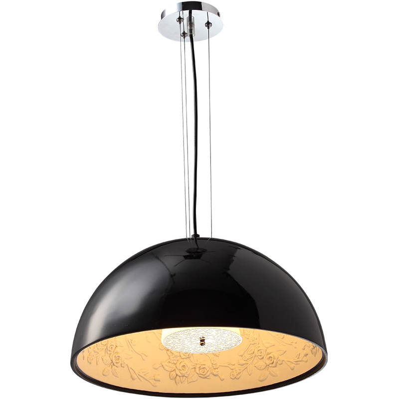 D60cm Nordic Resin FPR E27 Led Pendant Lamp Flower Patterned