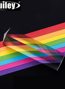 25x25x80mm Triangular Prism BK7 Optical Prisms Glass Physics