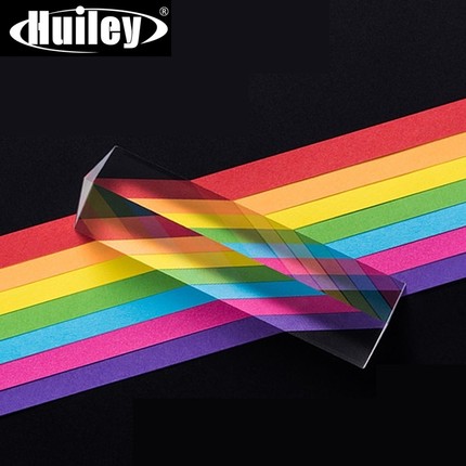25x25x80mm Triangular Prism BK7 Optical Prisms Glass Physics