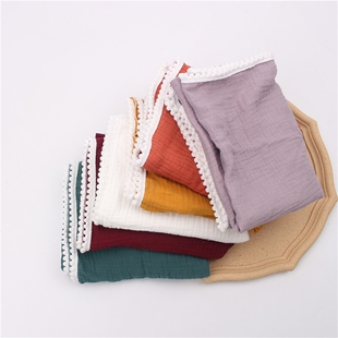 100% Cotton Baby Blanket 80*65cm Soft Newborn Blanket