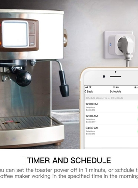 Remote Voice Control Power Monitor Timer Socket for Google