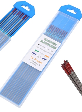 10Pcs TIG Welding Tungsten Electrodes Rod  2% Thoriated Tung