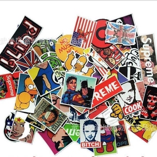 50pcs/set sticker for snowboard skateboard laptop luggage ca