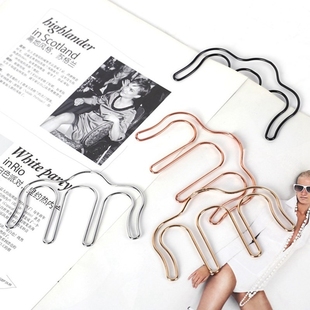 Creative Metal Music Book M Type Clip Bookmark Page Holder P