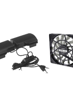 1 Set 12V Desktop Computer Host Quiet Fan & 1 Pcs Clip M
