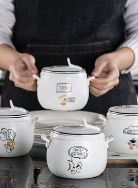 450ml vegetables style Porcelain tableware Tureen Kitchen So