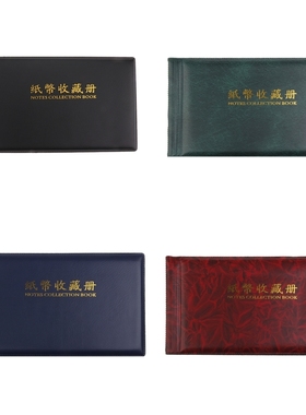 30 Pages 60 Pockets Paper Money Album Collect Book for Bank