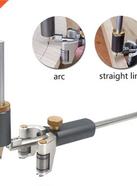 Stainless Steel Alloy Woodworking Scriber Straight Line Arc