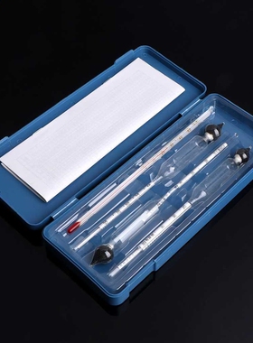 3 Pcs Accurate 0-100% Hydrometer Alcoholmeter Tester Set Alc