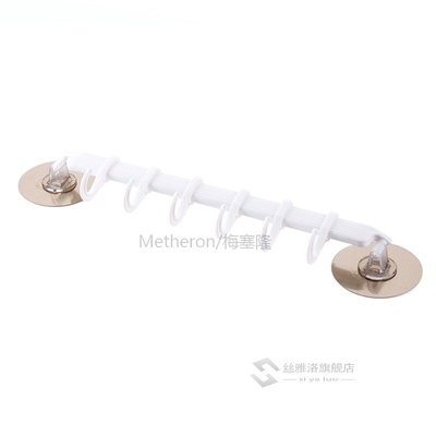 Wall Corner Strong Adhesive Hook Kitchen Wall Hanging 6 Row
