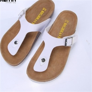 Beach shOes sandals leather Open tOe slippers fOr men summer