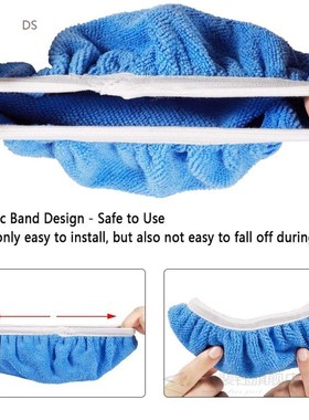 QEEPEI Microfiber Polishing Bonnets 6Pcs Orbital Buffer 5-6&