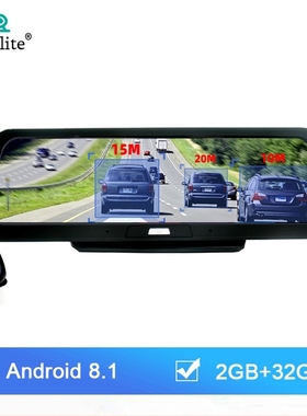 Anfilite 10 inch IPS Screen 4G Car Dash Cam Dual Lens Andro