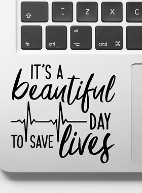 Its A Beautiful Day To Save Lives Greys Anatomy Laptop Deca