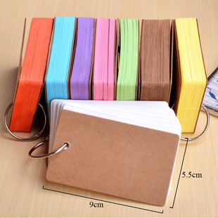 50 Sheets Memo Pad Binder Ring Easy Flip Flash Cards Study C