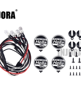*RC Car 2/4 Round LED Light Cover for 110 RC Crawler Traxxa