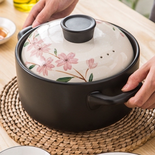 Kitchen Accessories Cooking Pot Ceramic Soup Pot With Lid