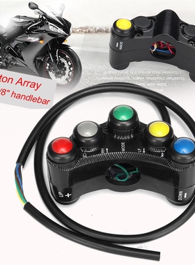 12V Modification Motorcycle Switches 22mm Handlebar Mount He