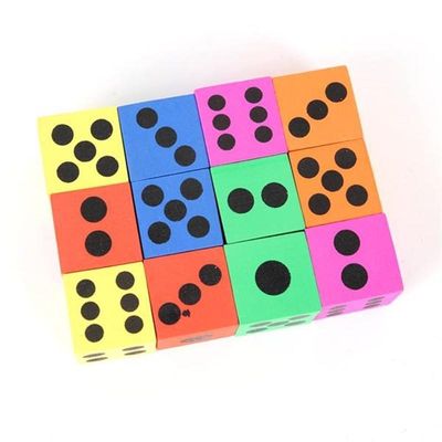 12pcs EVA Foam Baby Dices Children Big Foam Playing Dice Foa