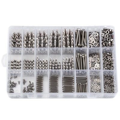 1080PCS M2/M3/M4 Stainless Steel Hex Socket Bolt and Nuts Se