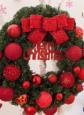 30/40/50cm Christmas wreath pendant mall hotel door hanging