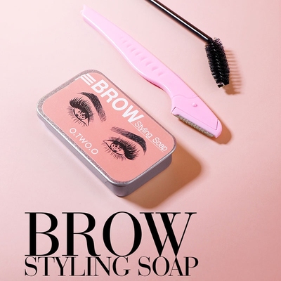 3D Wild Eyebrow Cream Waterproof Brows Styling Soap Wax Flu