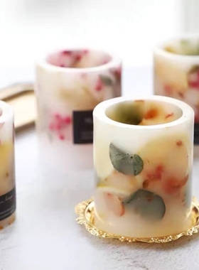 Plastic Candle Mold 3D Cylinder Candle Making Molds DIY