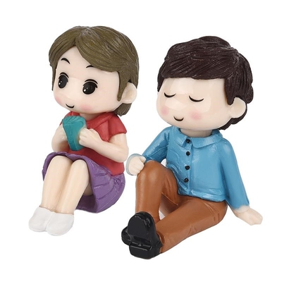 3pcs/Set Table Chair Resin Craft Micro Landscape Ornat Fairy