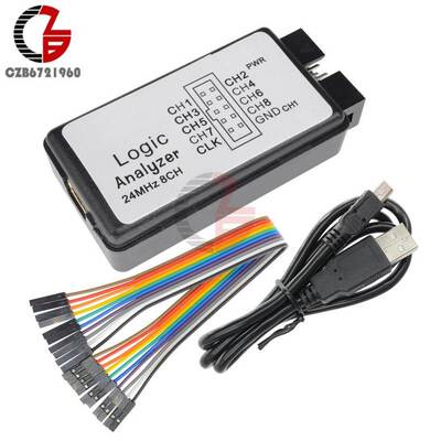 USB Logic Analyzer SCM 24MHz 8 Channel 24M/seconds Logical A