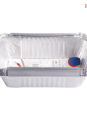 10pcs Disposable Aluminum Foil Tin Pans Rectangle Loaf Bread