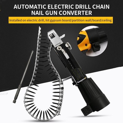 Automatic Chain Nail Gun Adapter Screw Gun Nozzle Adapter Na