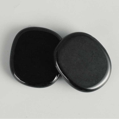 Palm Stone black obsidian gemstone natural Healing Crystal t