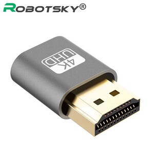 4K HDMI Virtual Displayeat Dummy Plug Display Emulator Conn