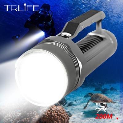 Diving Light 4*L2 Super Bright Led Diving Flashlight Waterpr