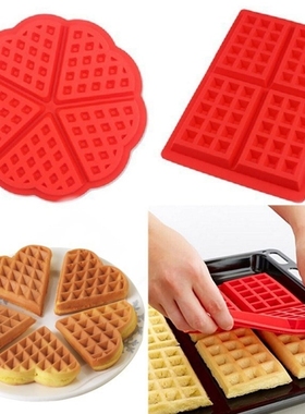 Waffle Maker Oven Waffles Mold Tray Silicone Mould Pan Cooki
