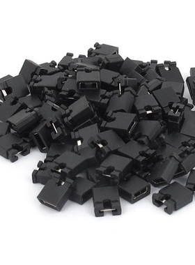 100 Pcs 2.54mm Standard PCB Shunts Short Mini Jumper Cap Con