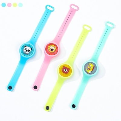 Hand sanitizer dispensing portable bracelet wristband hand d