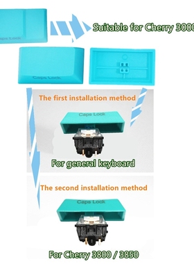 PBT keycaps Side/Front Printed ANSI Cherry MX Key Caps Blue