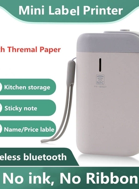 Wireless Bluetooth Portable Thermal Label Printer Mini Handh