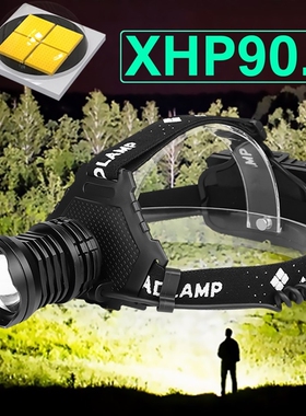 xhp90.2 led headlight xhp90 high power head lamp usb head t
