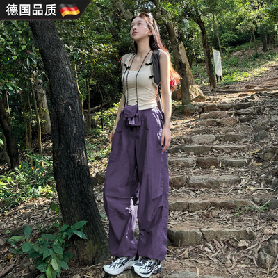 2025新款速干工装裤女秋冬冲锋裤