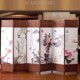 中式 简易屏风隔断客厅折叠移动推拉卧室遮挡墙板进门挡风门帘家用
