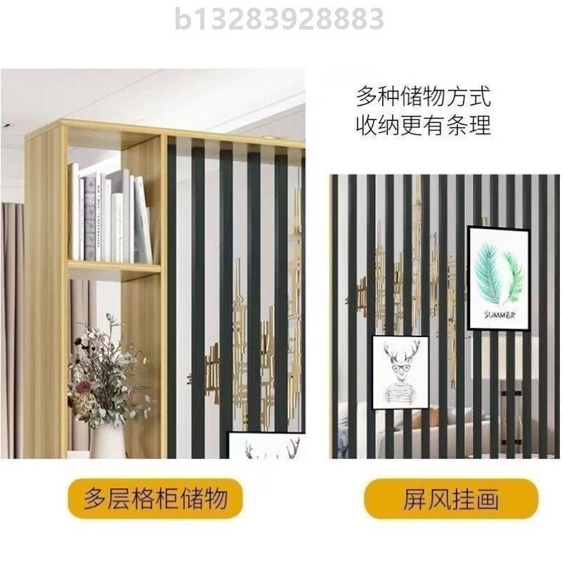 简约现代新中式小户型家用正对门屏风隔断玄关柜客厅进门遮挡定制
