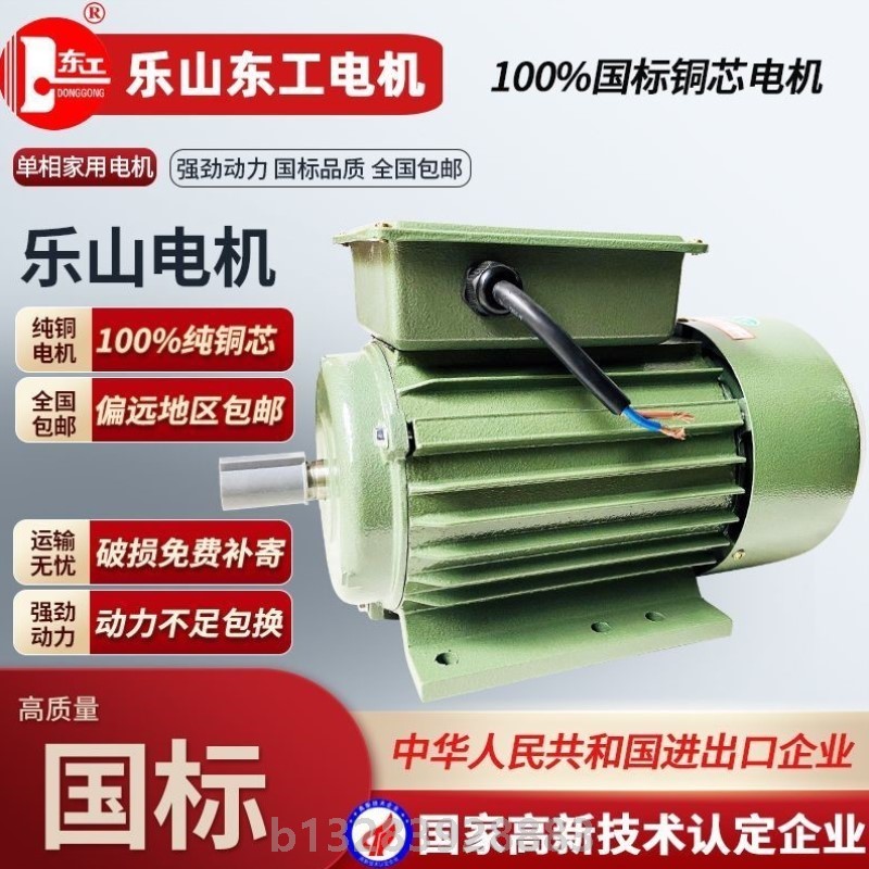 四川乐山东工电机老厂纯铜国标电机耐用十年不坏动力强马力大耐用