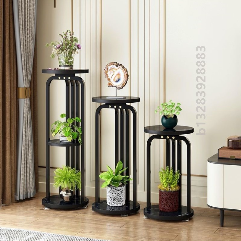 铁艺花架置物架落地式多层简约现代室内客厅省空间多肉绿萝花架